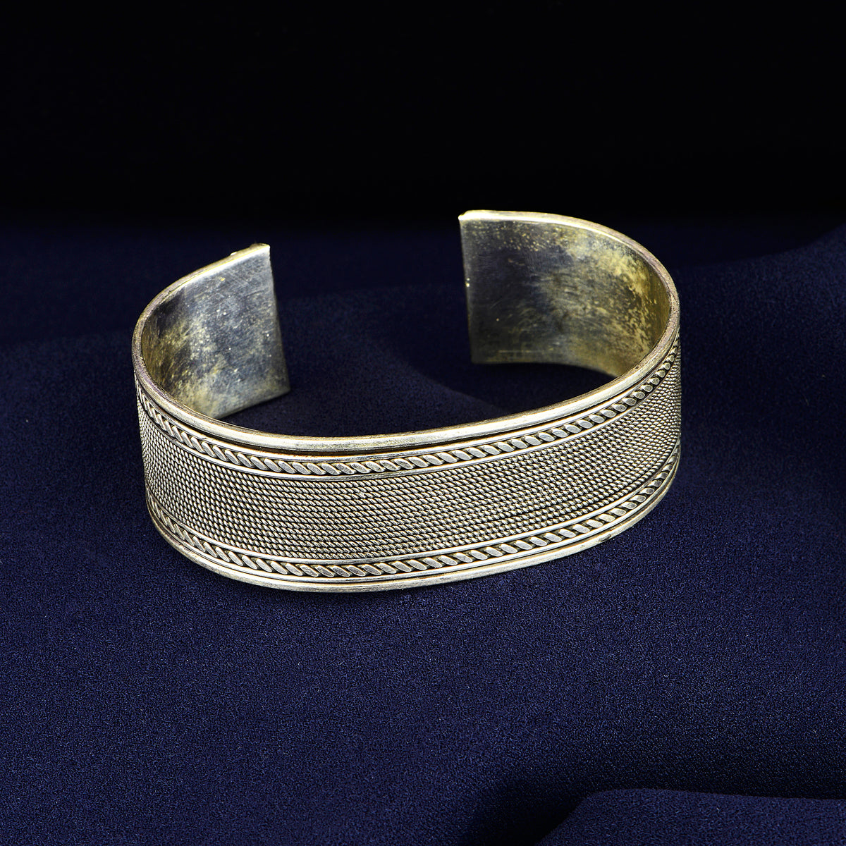 Silver Handmade 20MM Band Cuff Bracelet