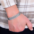 Silver Handmade 15MM Thick Greek Style Cuff Bracelet