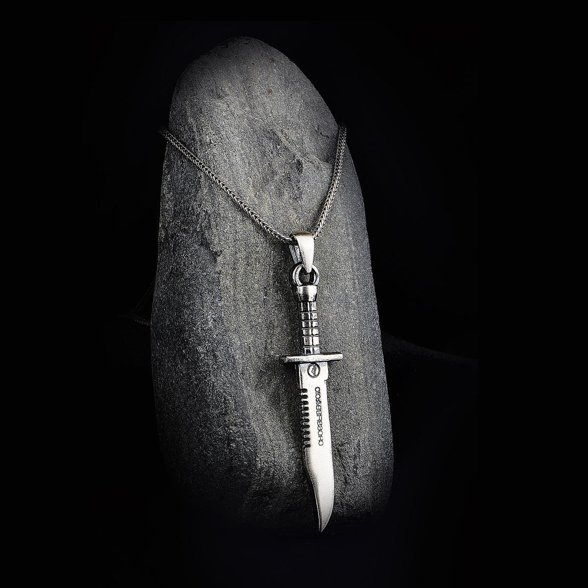 Silver Handmade Knife Necklace