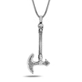Men Axe Model Silver Necklace