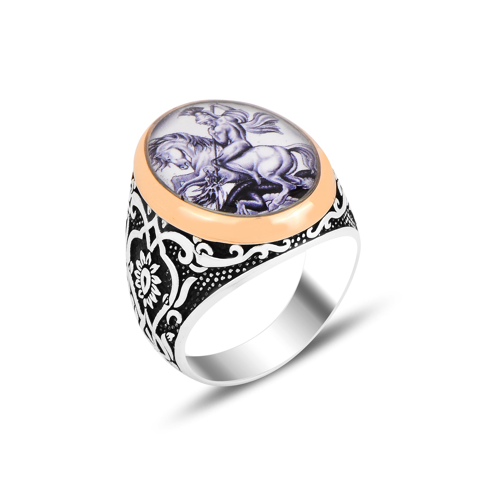 Silver Handmade Spartan Model Ring