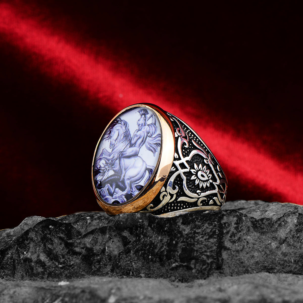 Silver Handmade Spartan Model Ring