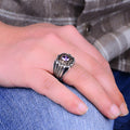 Silver Vintage Amethyst Stone Ring
