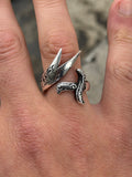 925 Sterling Silver Zulfiqar Ring – Double Sword Hz. Ali Ring for Men
