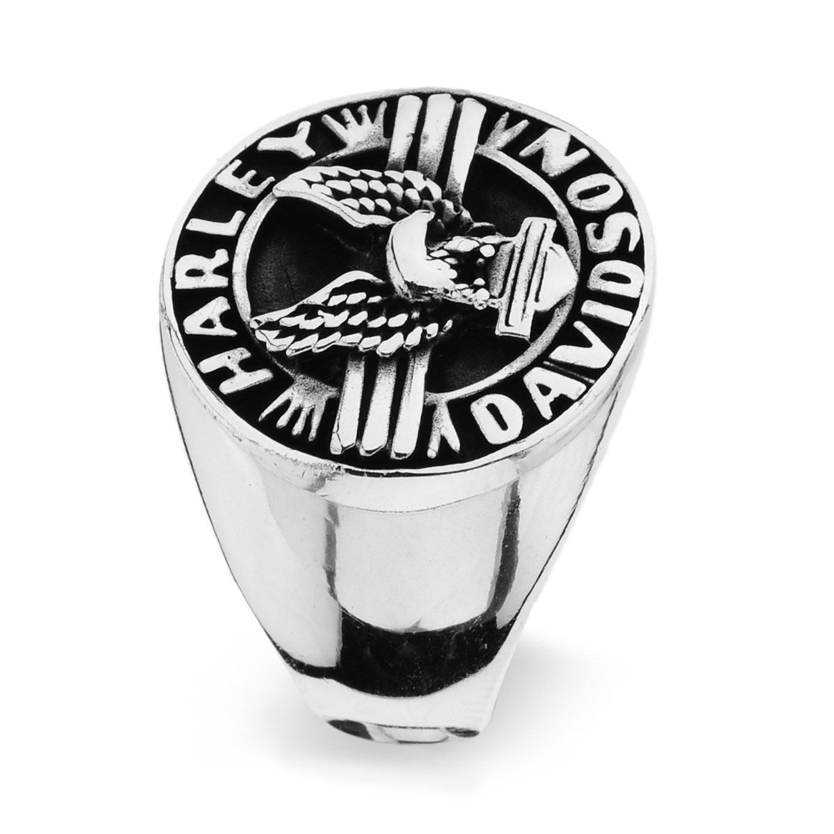 Silberner Harley-Davidson Bikerring 