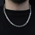 Men 925 Silver Byzantine Solid Silver 7mm King Chain Necklace