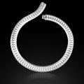 925 Solid Silver Men 18MM Heavy Chain Gourmet Necklace