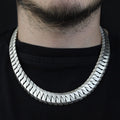 925 Solid Silver Men 18MM Heavy Chain Gourmet Necklace