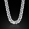 925 Solid Silver 16MM Heavy Anchor Chain Men Cuban Necklace