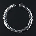 925 Sterling Silver Onyx Gemstone Chain Snake Bracelet