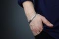 925 Sterling Silver Onyx Gemstone Chain Snake Bracelet