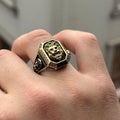Silver Zodiac Leon Signet Ring, Lion Figured Animal Head Ring, Silver Zodiac Ring, 925k Sterling Silver Ring