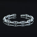 925 Sterling Silver Cuban Cable Curb Chain Men Bracelet