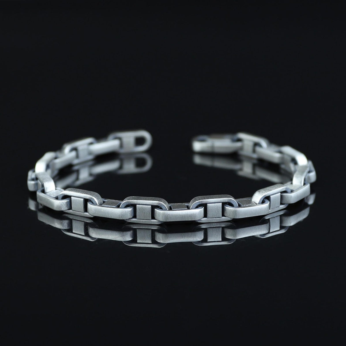 925 Sterling Silver Cuban Cable Curb Chain Men Bracelet
