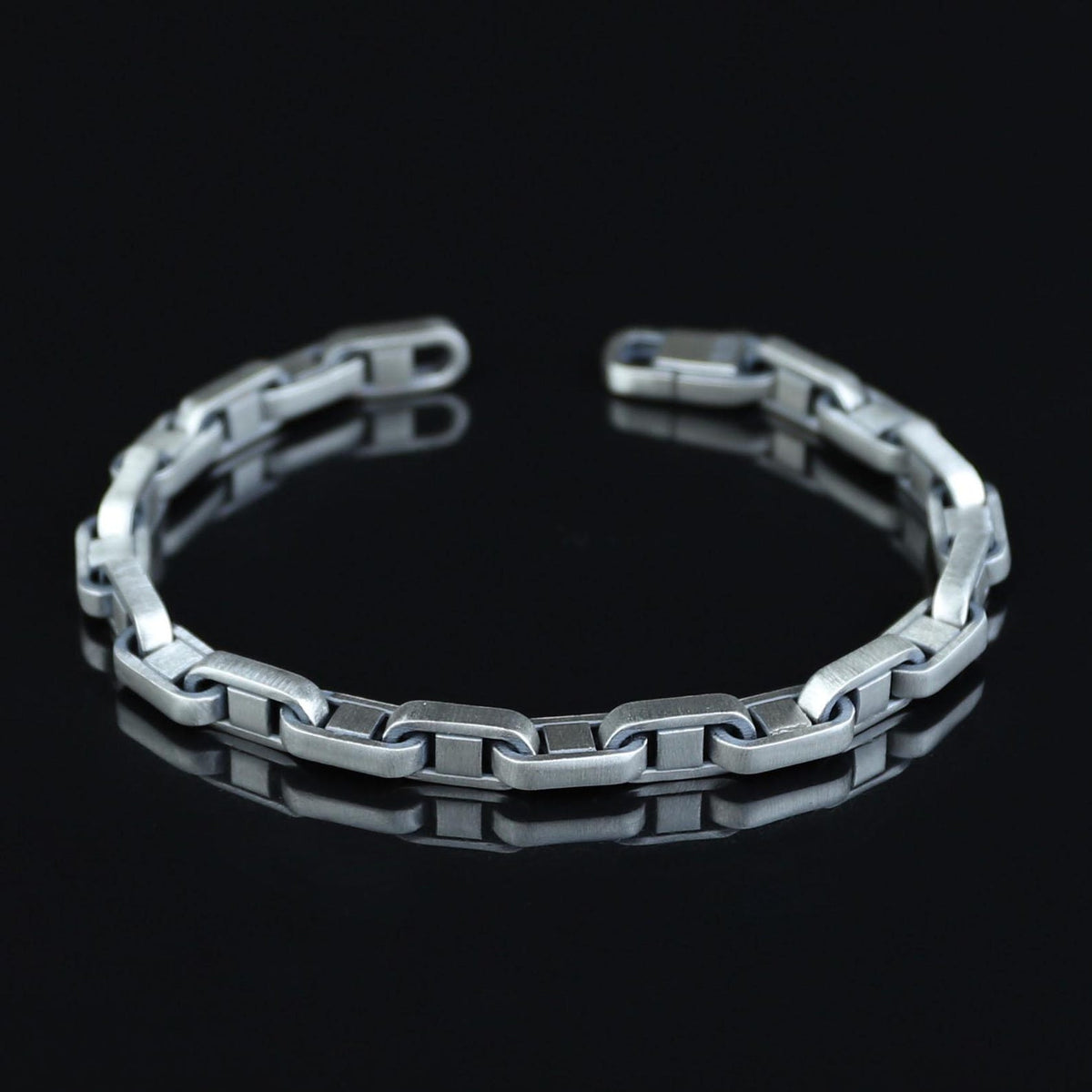 925 Sterling Silver Cuban Cable Curb Chain Men Bracelet