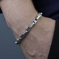 925 Sterling Silver Cuban Cable Curb Chain Men Bracelet