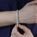 925 Sterling Silver Cuban Cable Curb Chain Men Bracelet