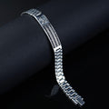 925 Sterling Silver Eagle Onyx Bracelet Men Handmade 10MM Watch Chain Gift