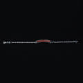Men's 925 Sterling Silver Garnet Bracelet Byzantine King Chain Ruby Stone Bracelet