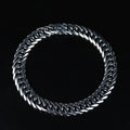 925 Silver 10MM Cuban Curb Chain Bracelet  Elegant Men Chain Bracelet