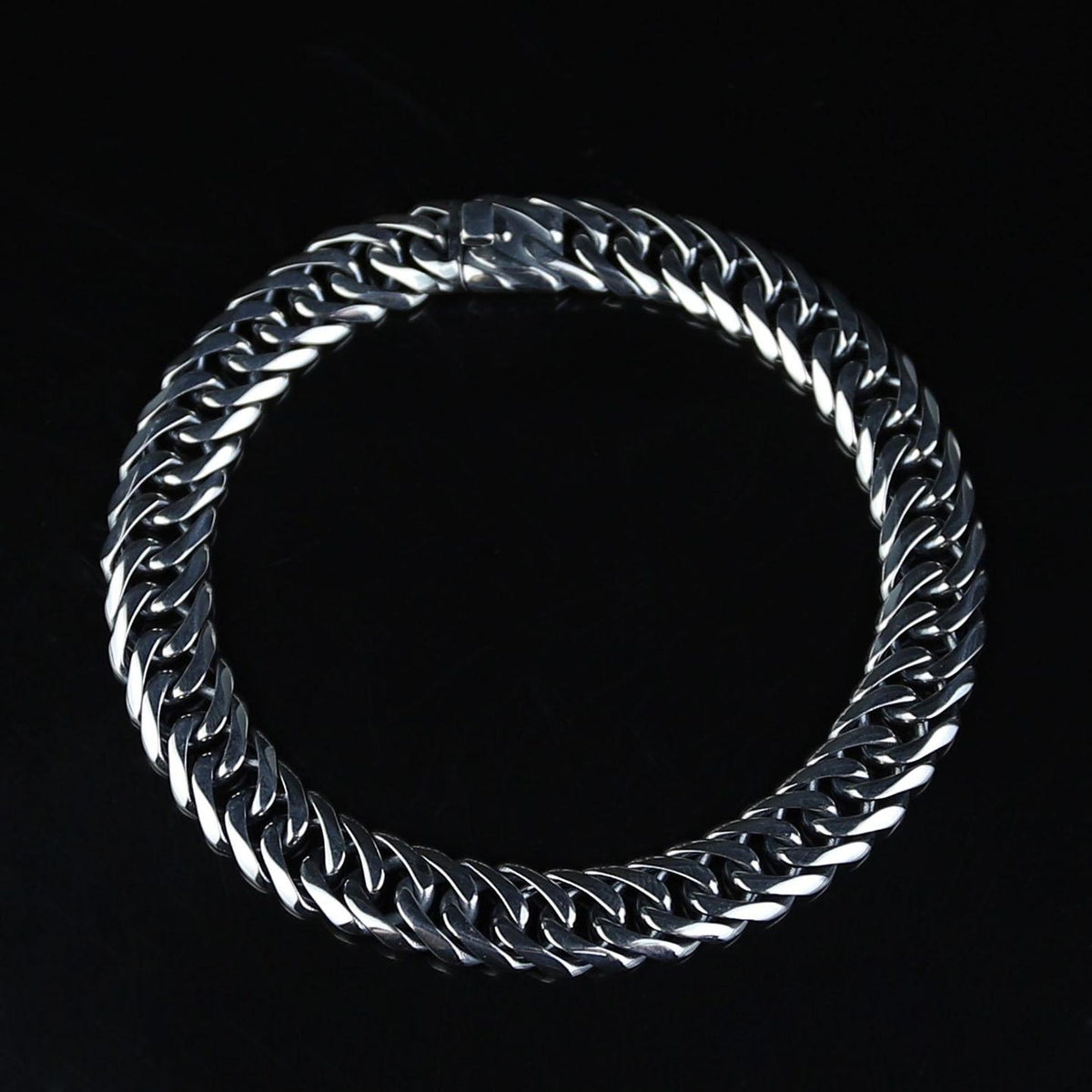 925 Silver 10MM Cuban Curb Chain Bracelet  Elegant Men Chain Bracelet