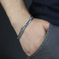 925 Silver 10MM Cuban Curb Chain Bracelet  Elegant Men Chain Bracelet