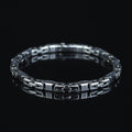 925 Black Onyx Stone King Chain Handmade 5MM Bali Byzantine Bracelet