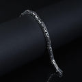 925 Black Onyx Stone King Chain Handmade 5MM Bali Byzantine Bracelet