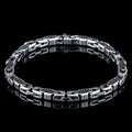 925 Black Onyx Stone King Chain Handmade 5MM Bali Byzantine Bracelet