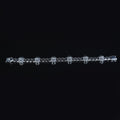925 Solid Silver Skull Chain Gothic Biker Skull Head Link Bracelet