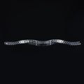 925 Sterling Silver North Star Bracelet Men Handmade Watch Chain Black Stone