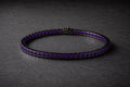 925 Silver Square Unisex Elegant Amethyst Tennis Bracelet