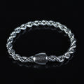 925 Sterling Silver Rope Chain Onyx Box Rope Chain Link Bracelet