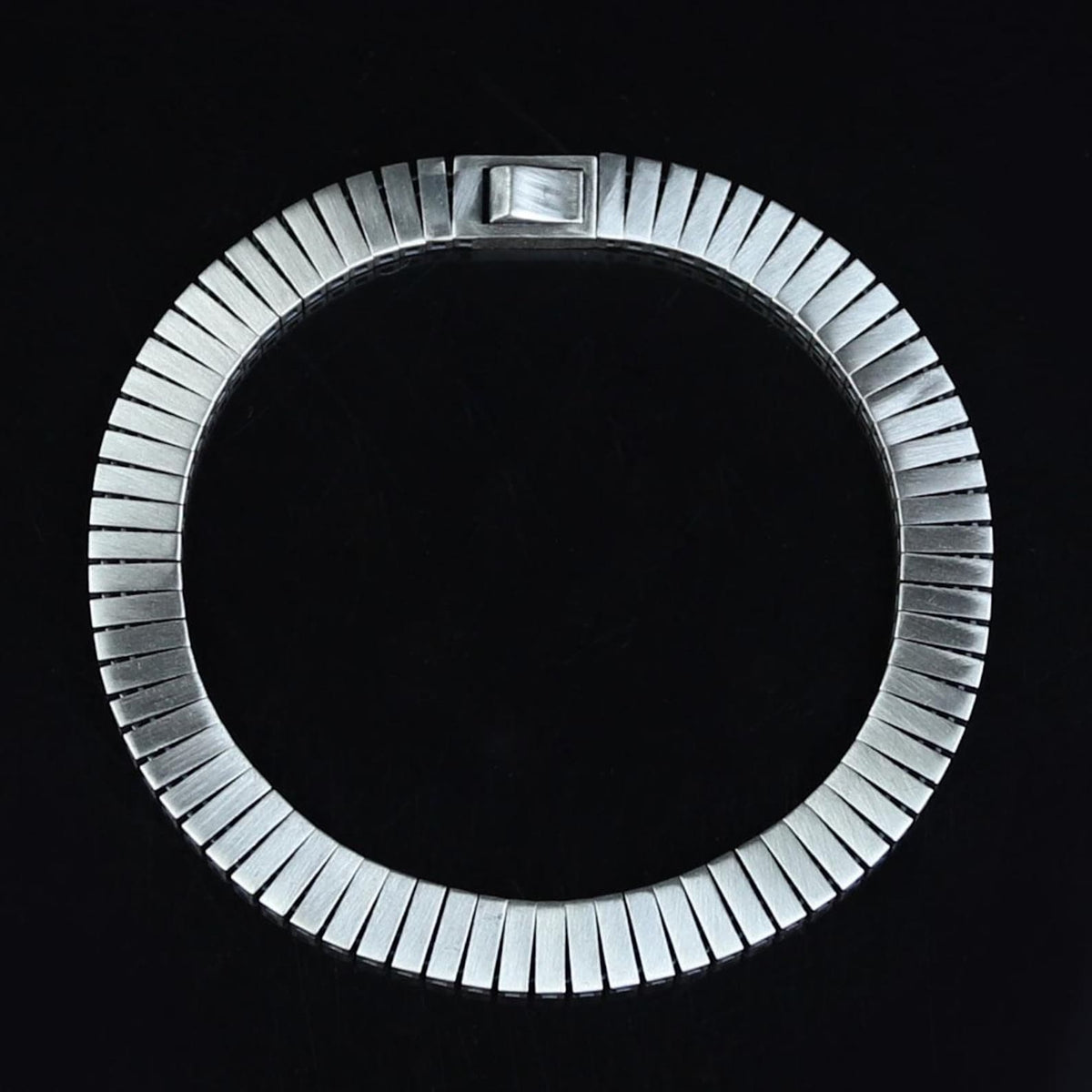 Men Silver Elegant Chain 7mm Watch Band Chain Bracelet
