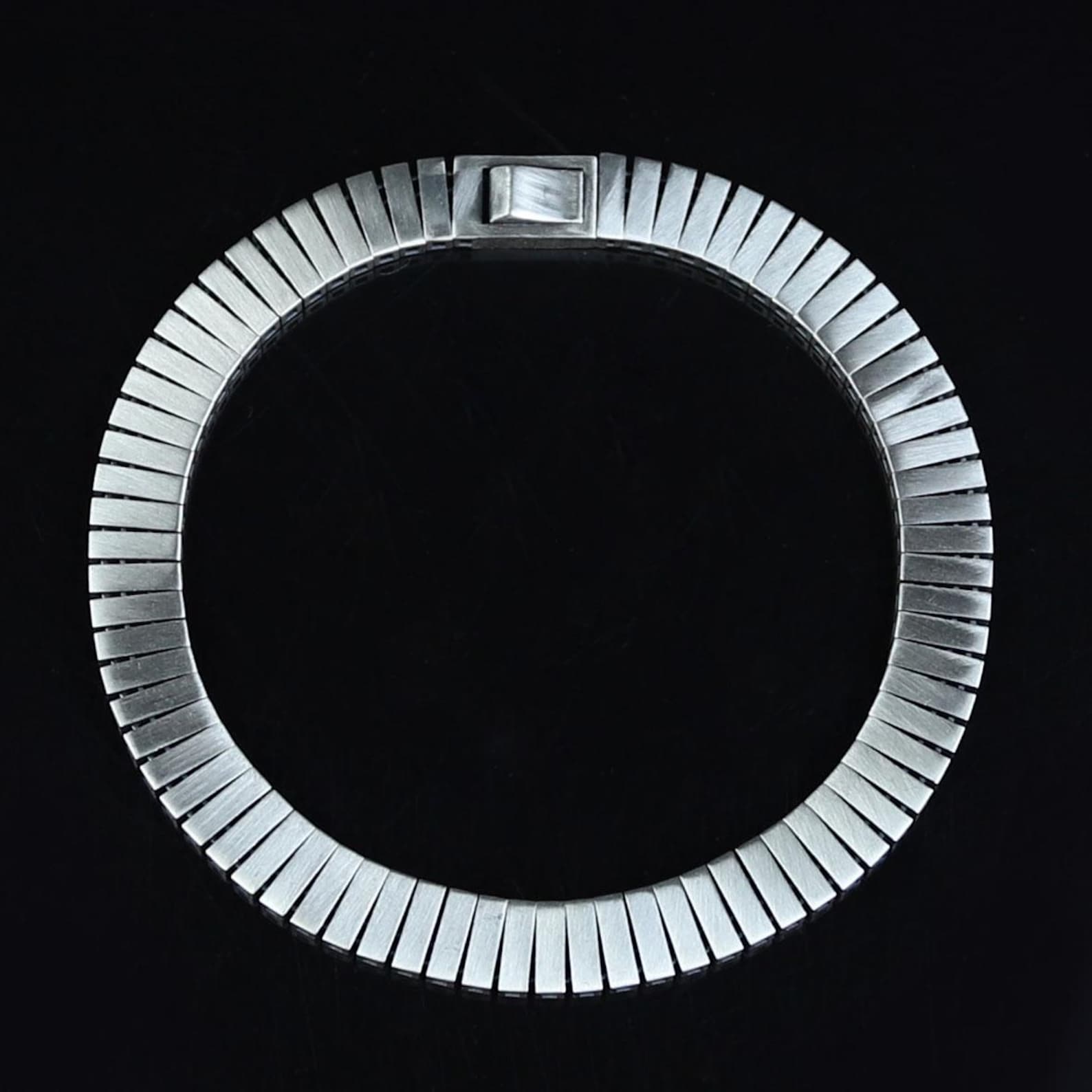 Men Silver Elegant Chain 7mm Watch Band Chain Bracelet