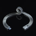Men Silver Elegant Chain 7mm Watch Band Chain Bracelet