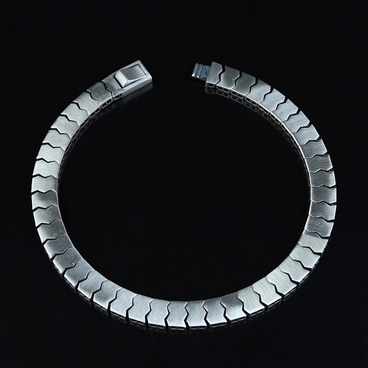 925 Sterling Silver Matte Elegant Silver Chain Bracelet
