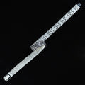 925 Silver 7MM Curb Chain Handmade Gourmet Chain Bracelet