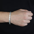 925 Silver 7MM Curb Chain Handmade Gourmet Chain Bracelet