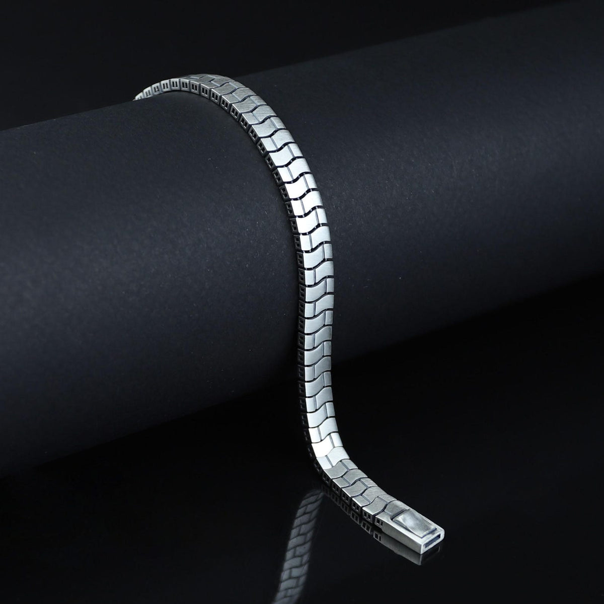 Men's 925 Sterling Silver 8MM Cuban Link Curb Chain Bracelet