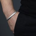 925 Silver Handmade Curb Chain Gourmet Elegant Chain Bracelet