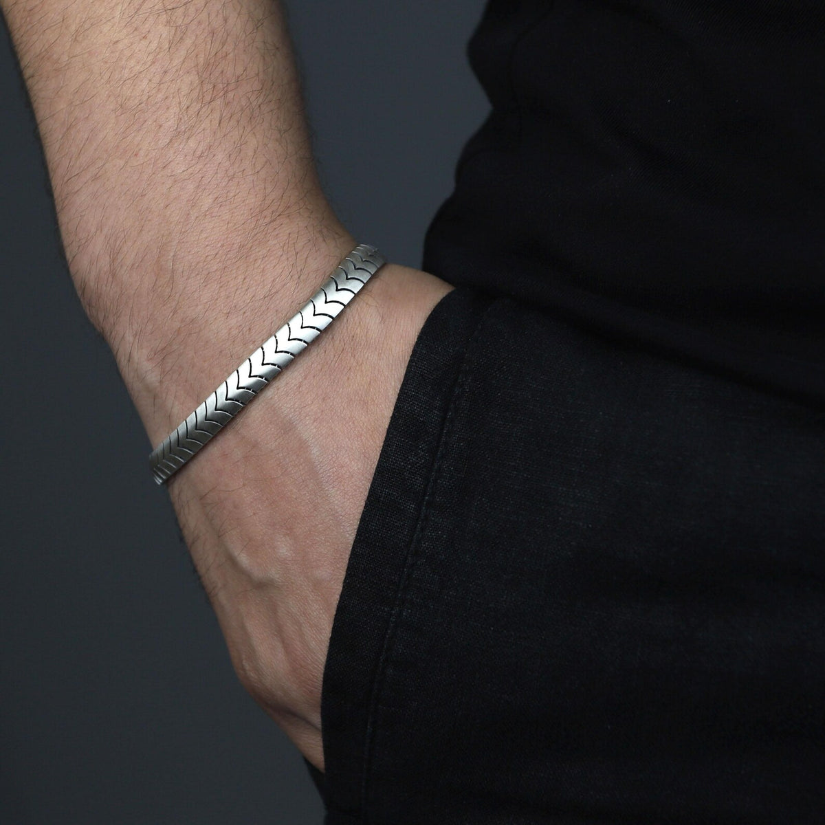 925 Silver Handmade Curb Chain Gourmet Elegant Chain Bracelet