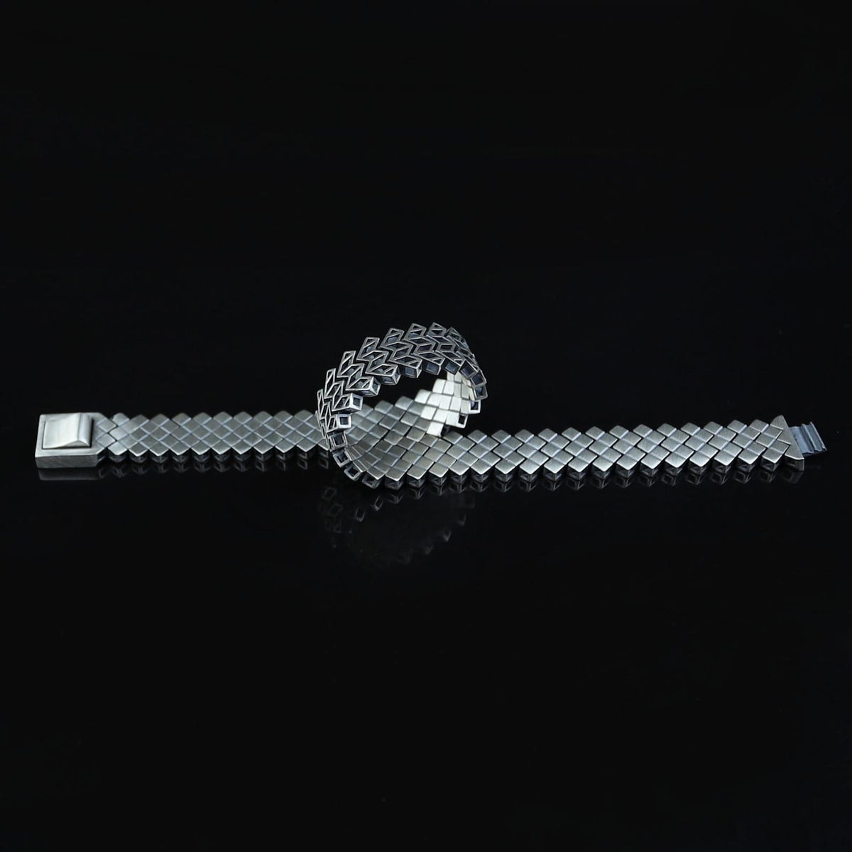 Solid 925 Sterling Silver 10MM Square Link Chain Bracelet Men's Jewelry