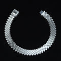 Solid 925 Sterling Silver 10MM Square Link Chain Bracelet Men's Jewelry