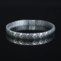 Men's 925 Sterling Silver 8MM Black Diamond Link Chain Bracelet