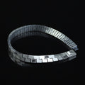 925 Sterling Silver Men's Black Diamond Curb Chain Bracelet Ice Out Link Bracelet