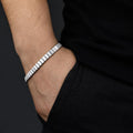 925 Sterling Silver Matte Elegant Silver Chain Bracelet