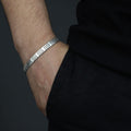 925 Silver 7MM Curb Chain Handmade Gourmet Chain Bracelet