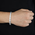 925 Silver 7MM Curb Chain Handmade Gourmet Chain Bracelet