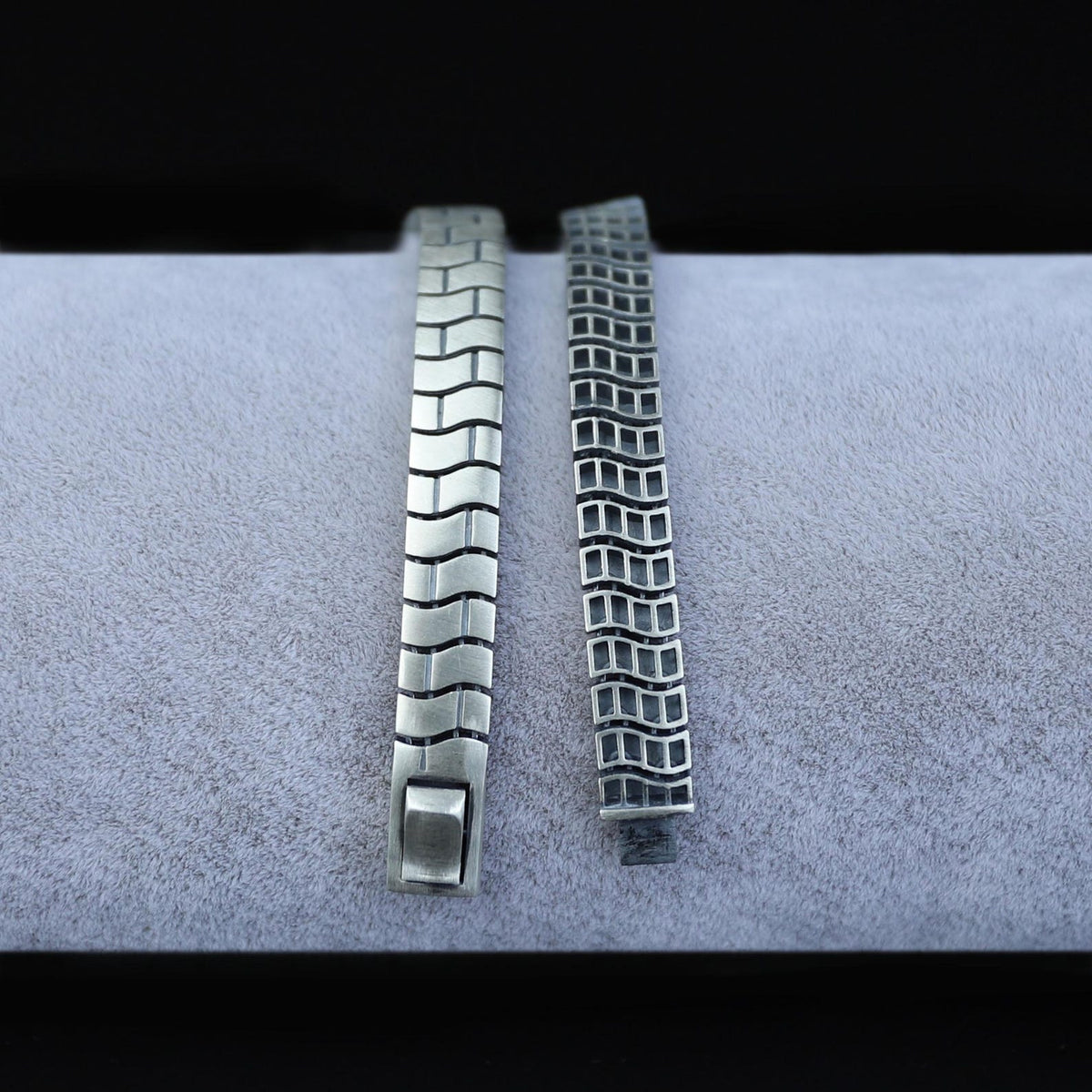 Men's 925 Sterling Silver 8MM Cuban Link Curb Chain Bracelet